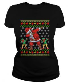 Premium Christmas African American Dabbing Santa Elf Gift  Classic Ladies