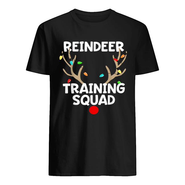 Pretty Christmas Running Reindeer Training Squad Matching 5k shirt