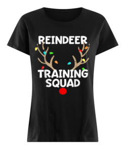 Pretty Christmas Running Reindeer Training Squad Matching 5k  Classic Women's T-shirt