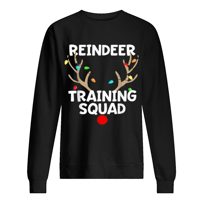 Pretty Christmas Running Reindeer Training Squad Matching 5k Unisex Sweatshirt