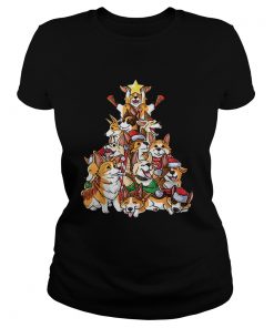 Pretty Corgi Christmas Tree Merry Corgmas I love my Gifts  Classic Ladies