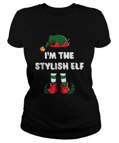 Pretty Im The Stylish Elf Matching Family Group Funny Christmas  Classic Ladies