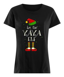 Pretty I’m The Yaya Elf Matching Family Group Christmas Funny  Classic Women's T-shirt