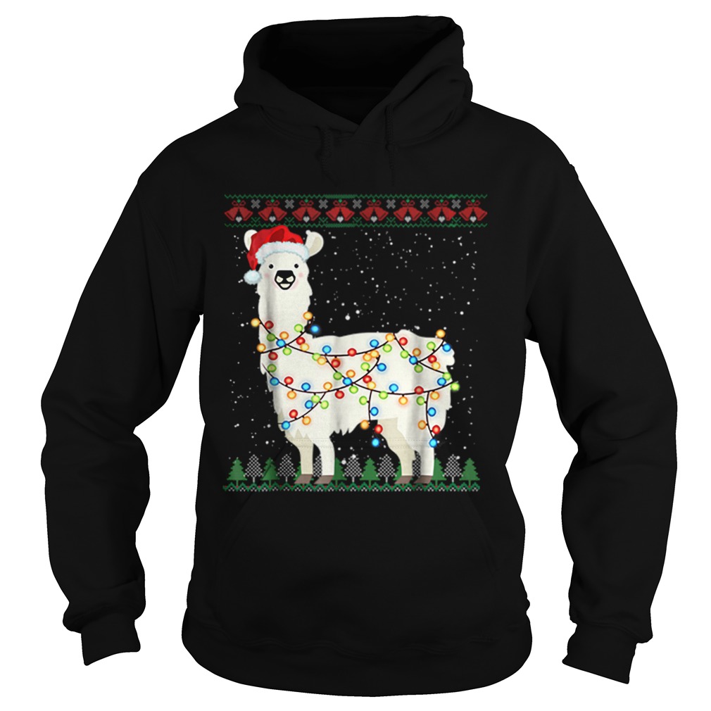 Pretty Sloth Santa Ugly Christmas Xmas Knit Hoodie