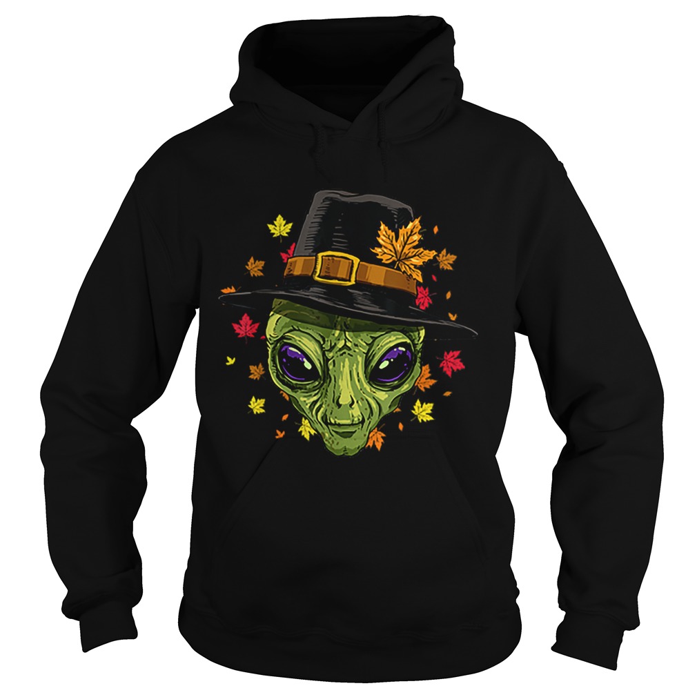 Pretty Thanksgiving Alien Pilgrim Costume Men Women Hoodie