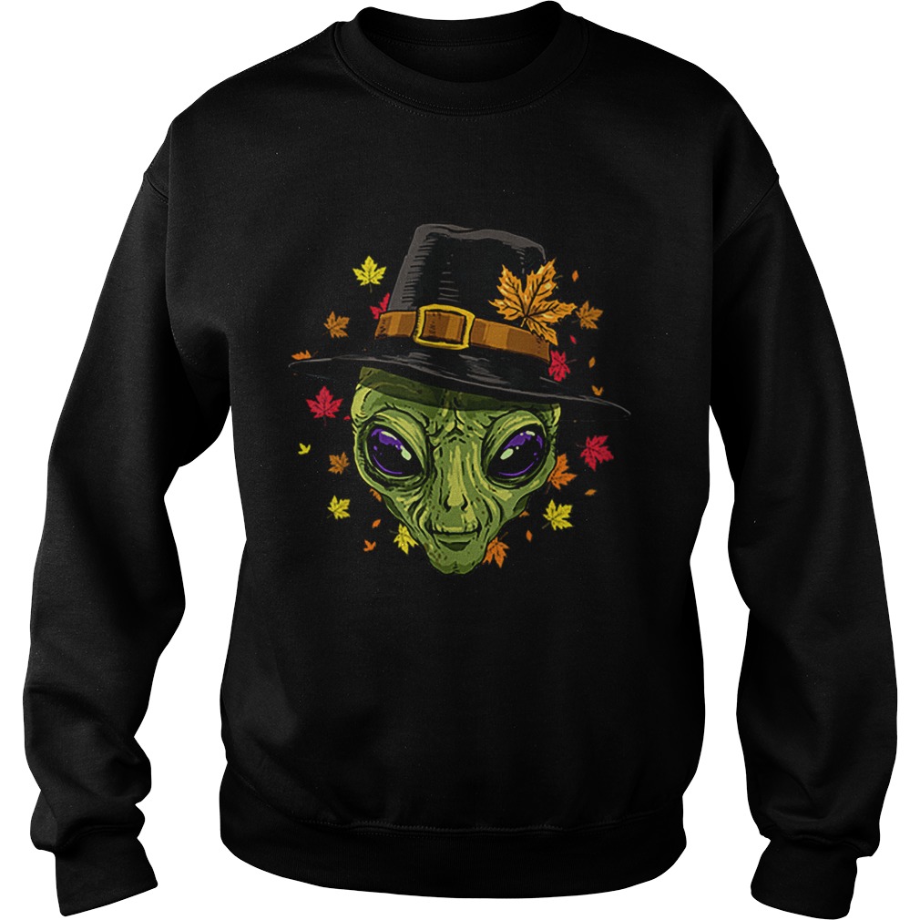 Pretty Thanksgiving Alien Pilgrim Costume Men Women Sweatshirt