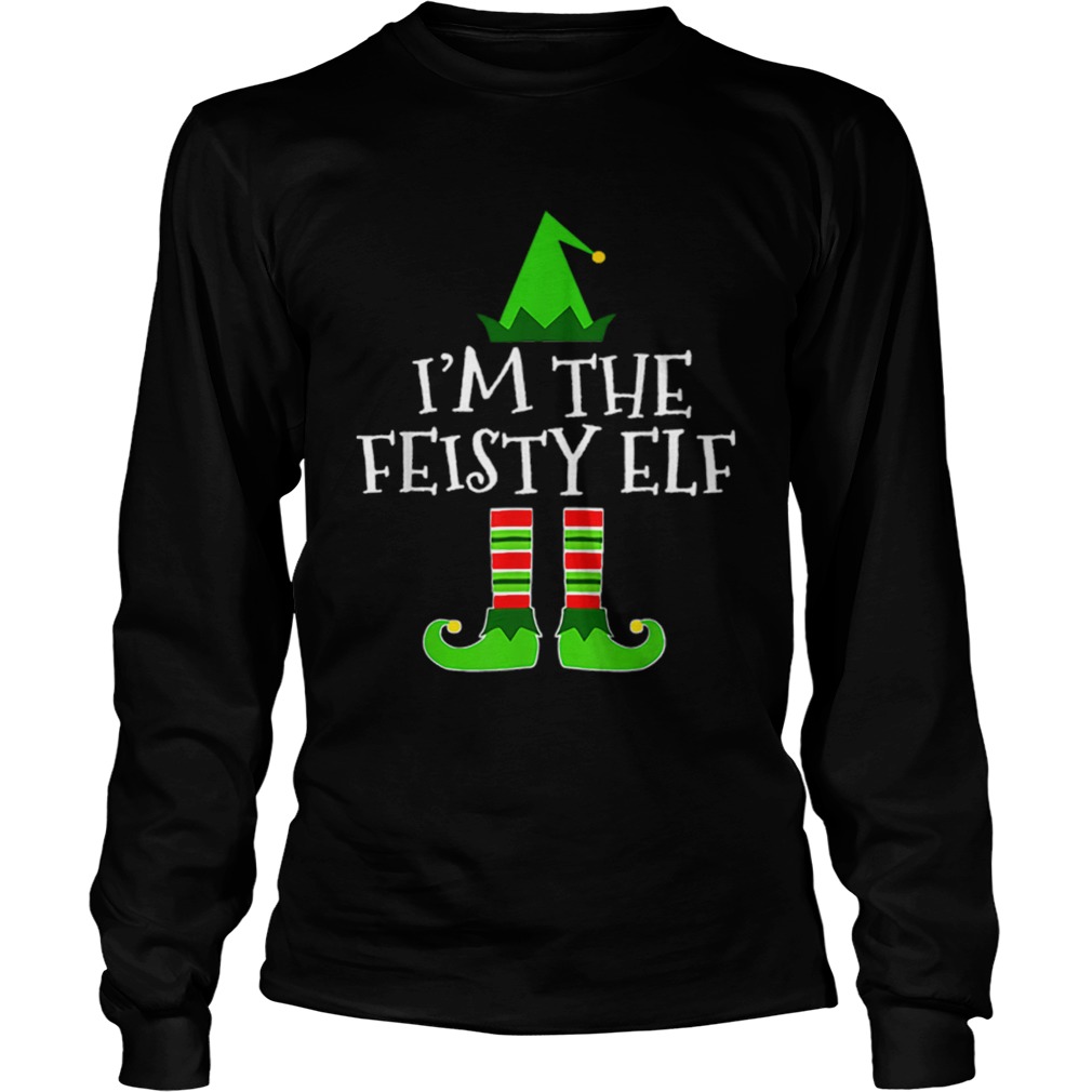 Pretty The Feisty Elf Family Matching Group Christmas Gift LongSleeve