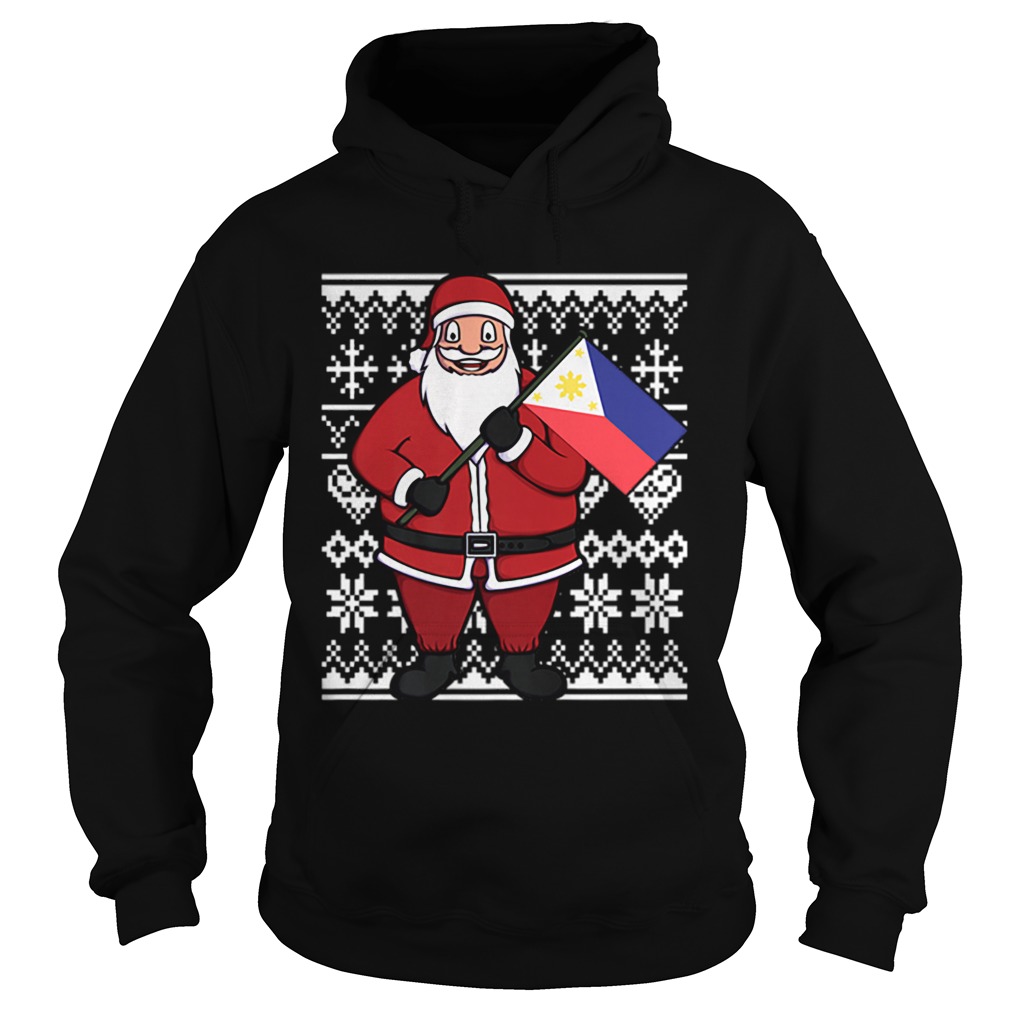 Pretty Ugly Christmas Philippines Flag Santa Filipino Gift Hoodie