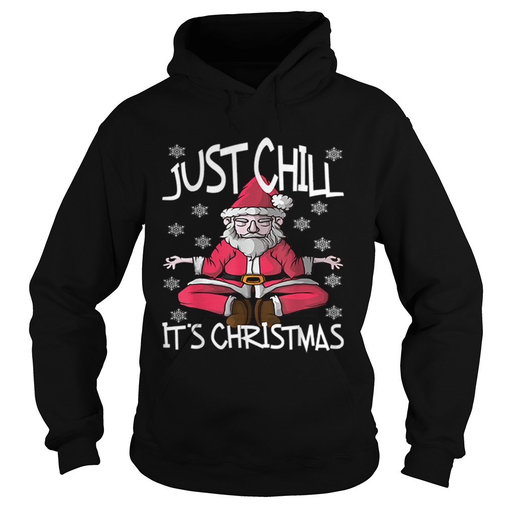 Pretty Yoga Santa Claus Christmas Snowflakes Nice Cute Funny Hoodie