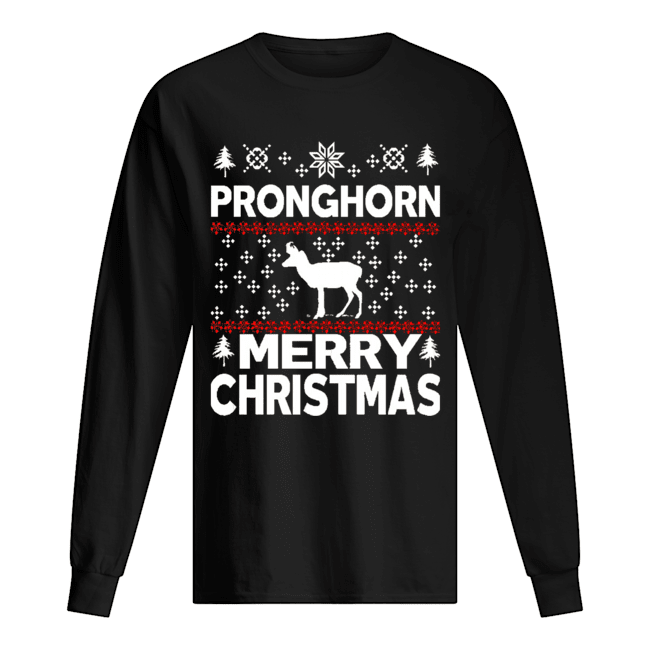 Pronghorn Christmas Long Sleeved T-shirt 