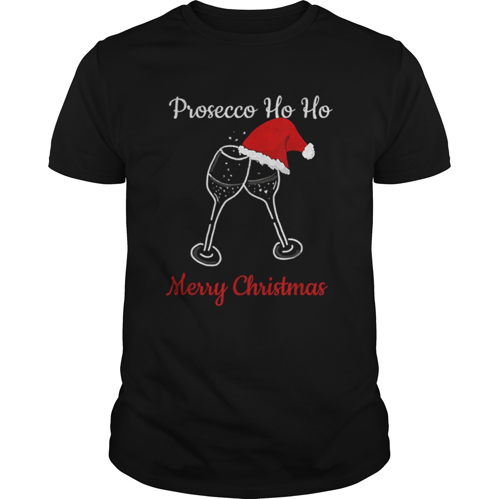 Prosecco Ho Ho Christmas Party Hat Champagne shirt