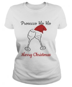 Prosecco Ho Ho Merry Christmas Santa Hat  Classic Ladies