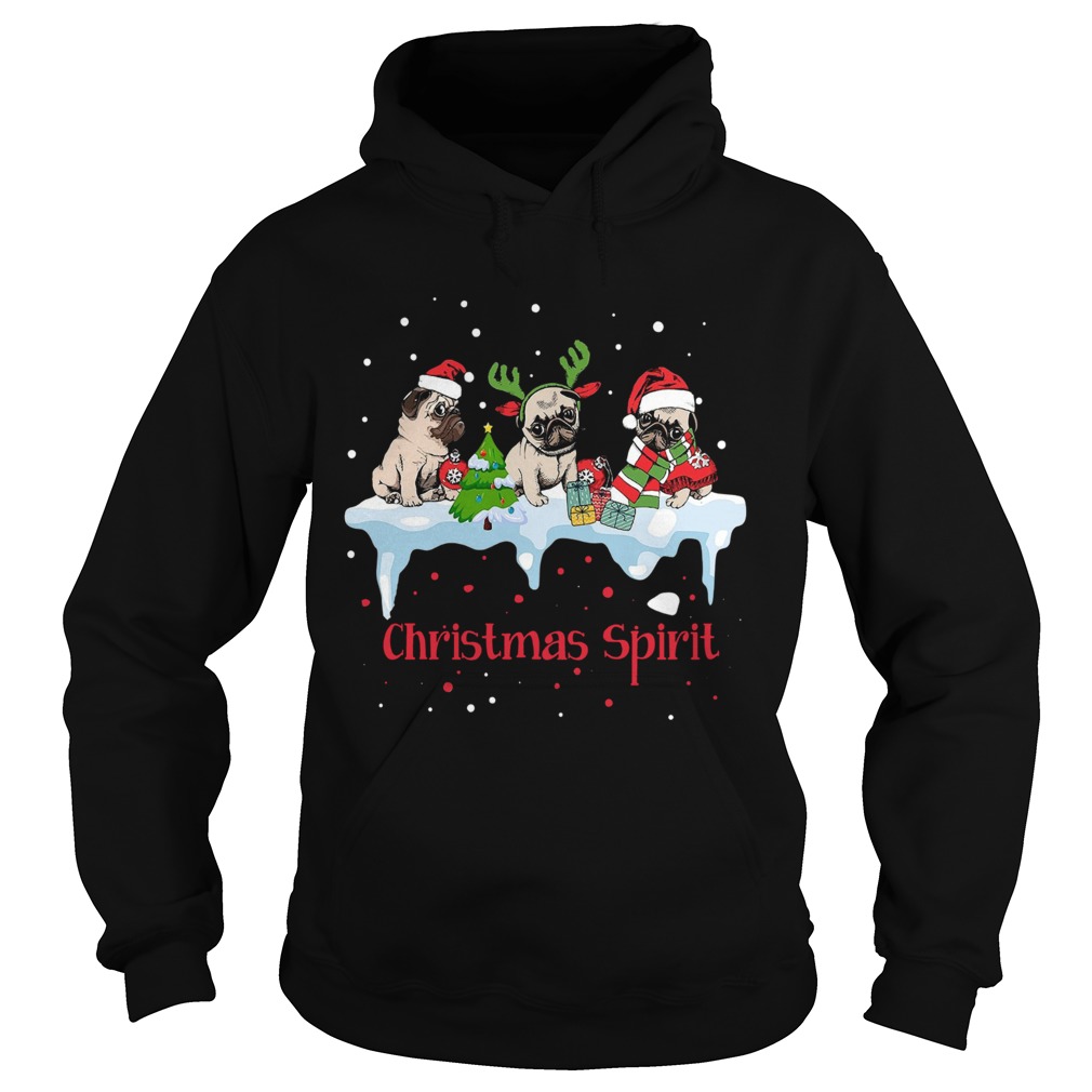 Pug Christmas Spirit Hoodie