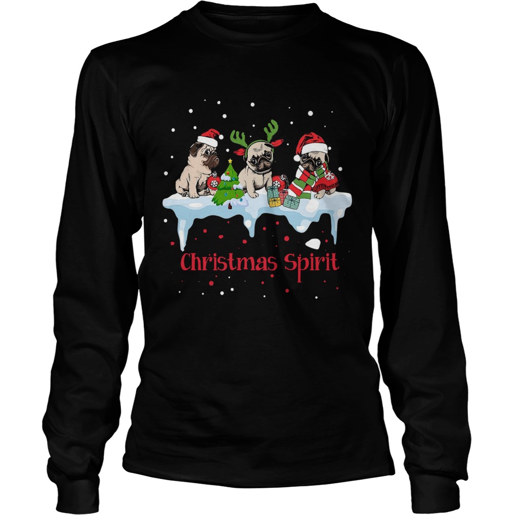 Pug Christmas Spirit LongSleeve