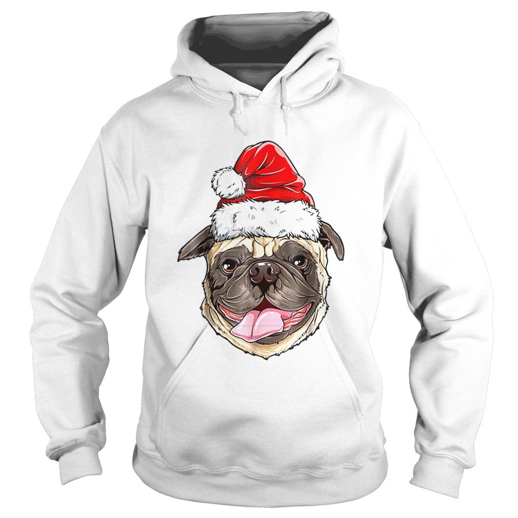 Pug Santa Christmas Kids Boys Girls Xmas Gifts Hat Hoodie