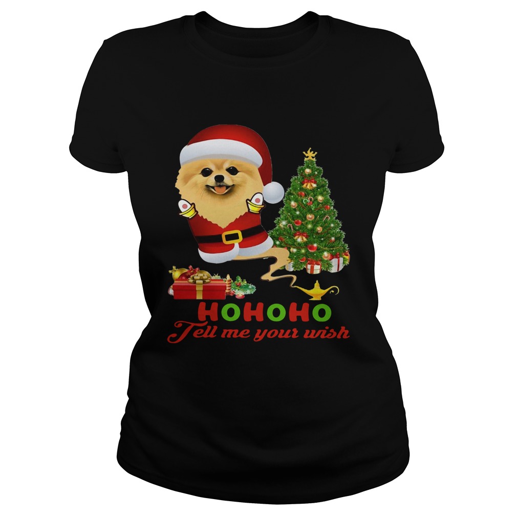 Qhn 8 Tell Me Your Wish Christmas Pomeranian Classic Ladies