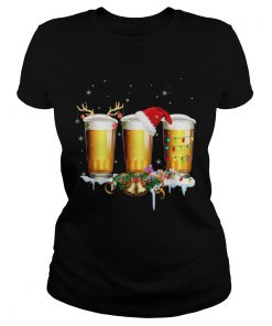 Reindeer Beer Christmas Funny Xmas  Classic Ladies