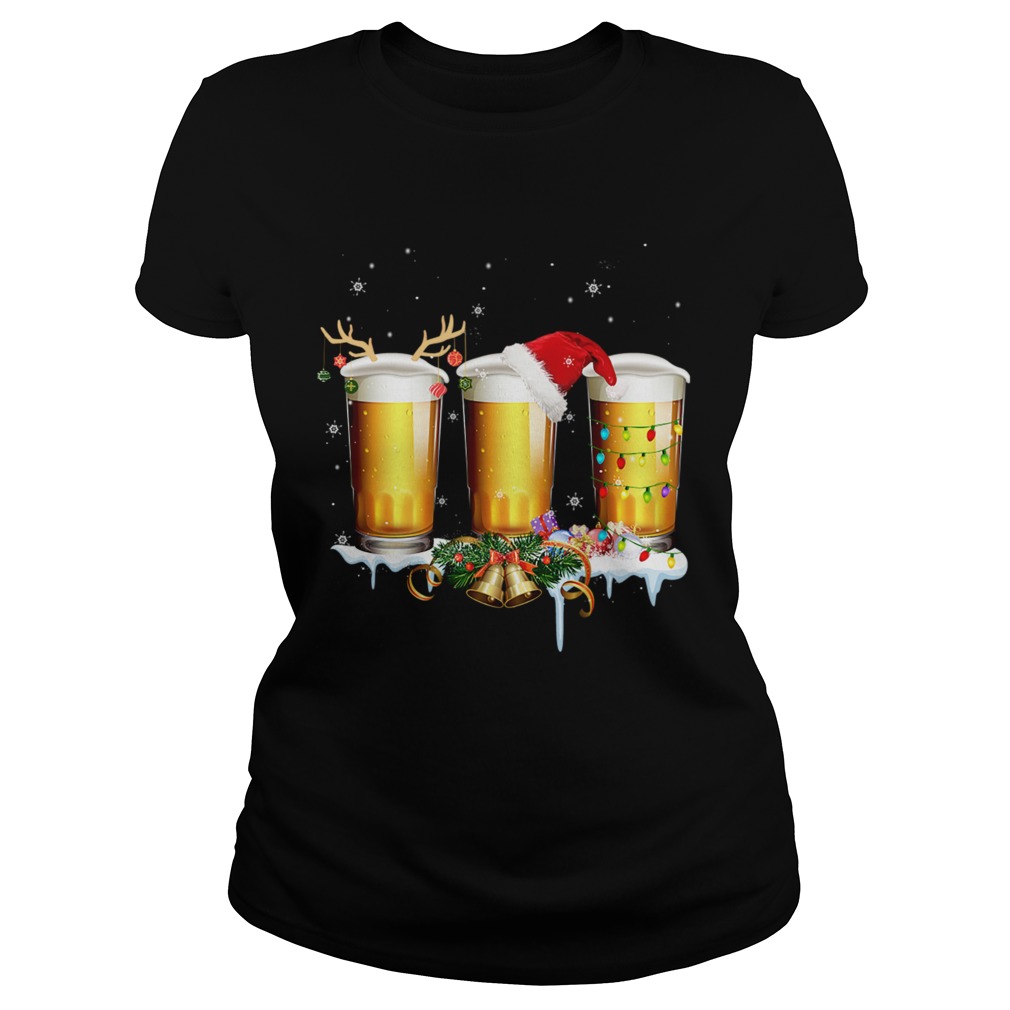 Reindeer Beer Christmas Funny Xmas Classic Ladies