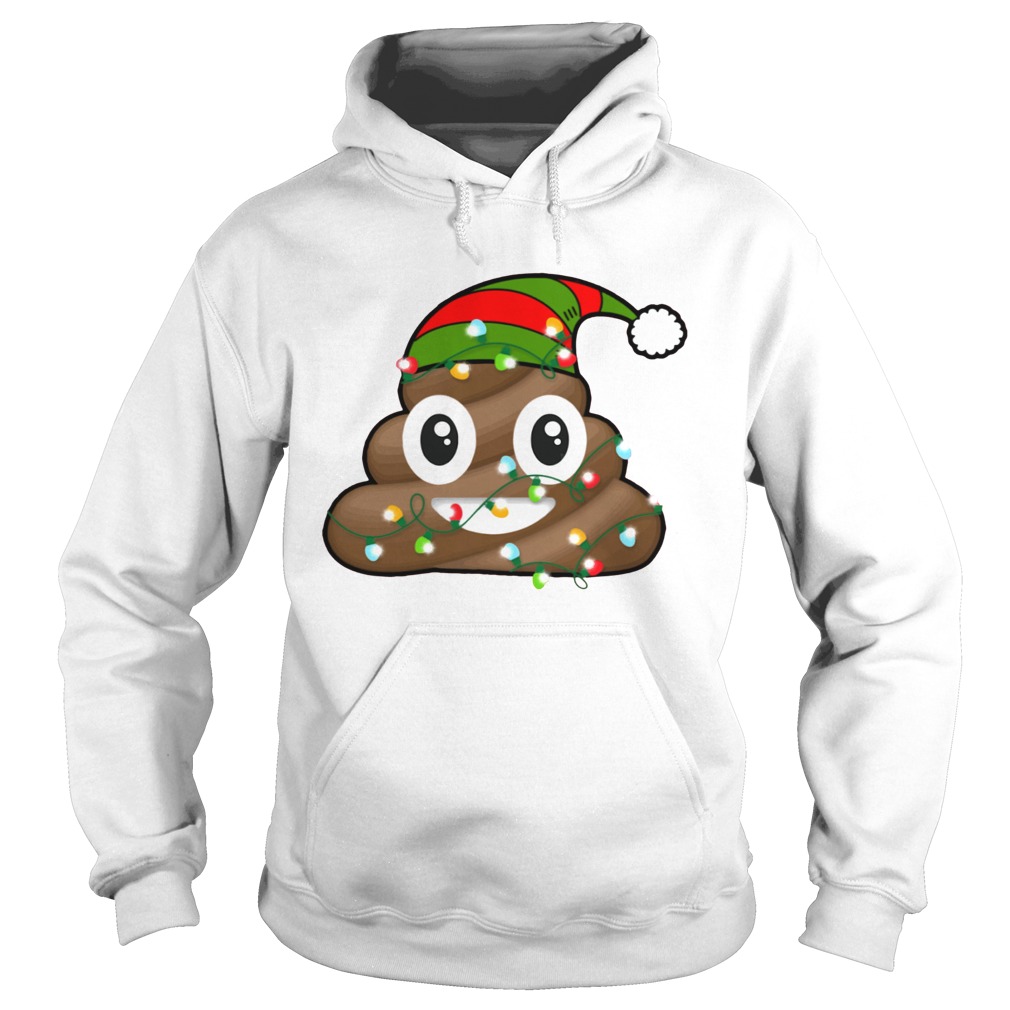 Reindeer Poop Emoji Cute Merry Christmas Red Hoodie