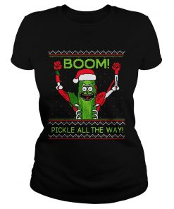 Rick and Morty Boom Pickle All The Way Christmas  Classic Ladies