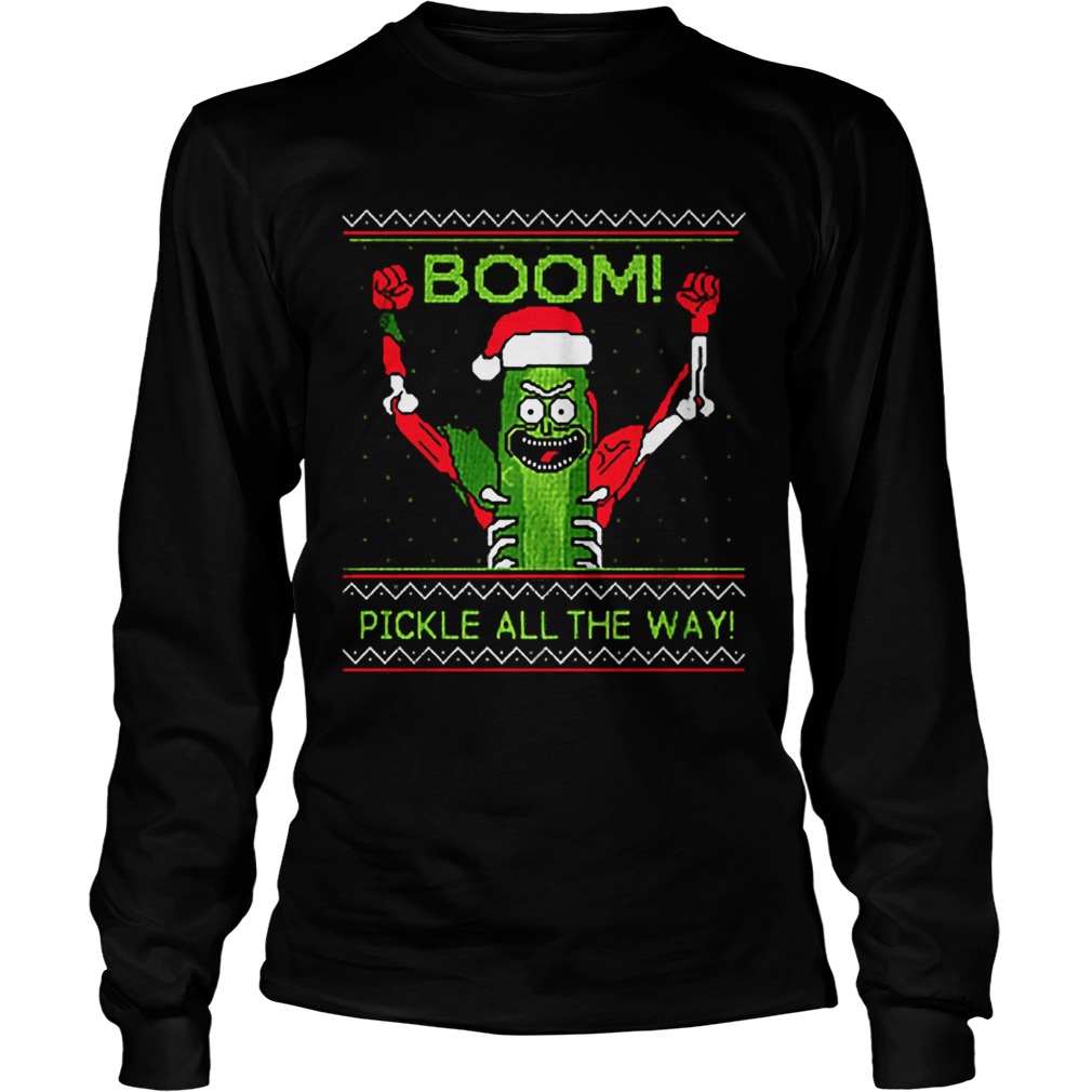 Rick and Morty Boom Pickle All The Way Christmas LongSleeve