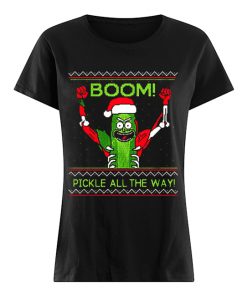 Rick and Morty Boom Pickle All The Way Ugly Christmas  Classic Women's T-shirt