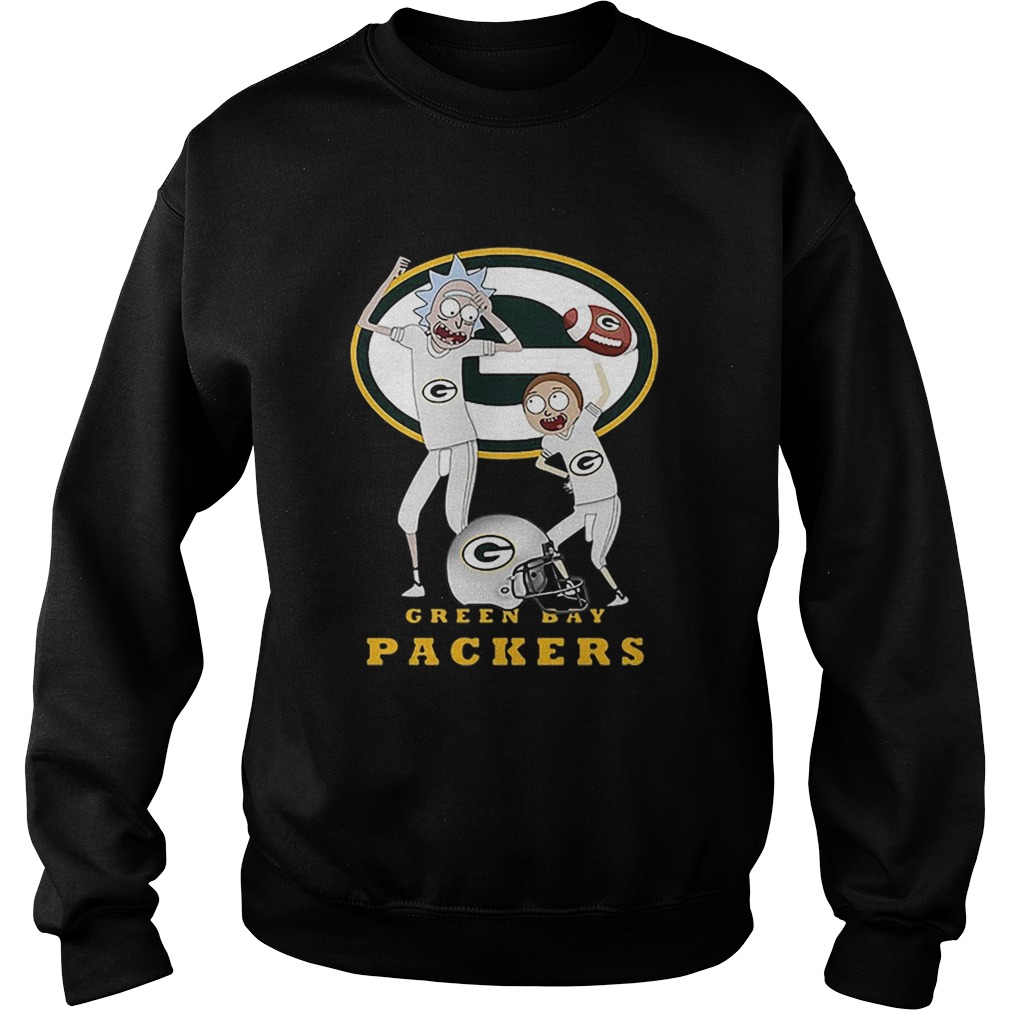 Rick and Morty Green Bay Packers Sweatshirt