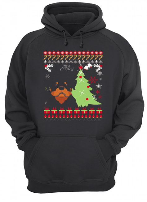 Rottweiler Ugly Christmas Unisex Hoodie