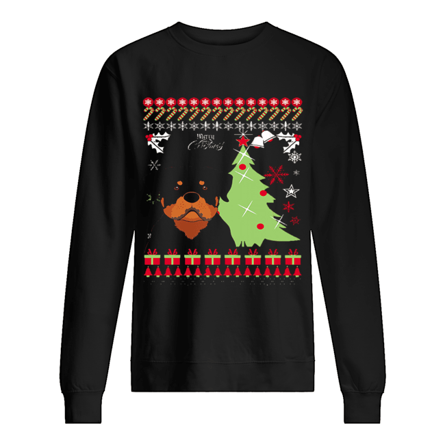 Rottweiler Ugly Christmas Unisex Sweatshirt