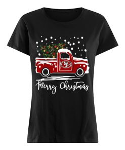 San Francisco 49ers pickup truck Merry Christmas  Classic Women's T-shirt