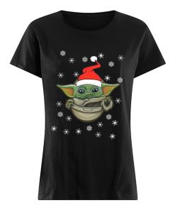 Santa Baby Yoda Snow Christmas  Classic Women's T-shirt