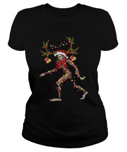 Santa Bigfoot Reindeer Light Christmas  Classic Ladies