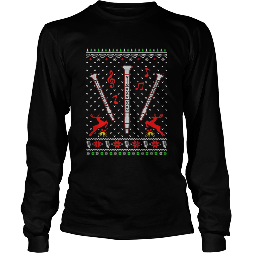 Santa Clarinet Ugly Christmas LongSleeve