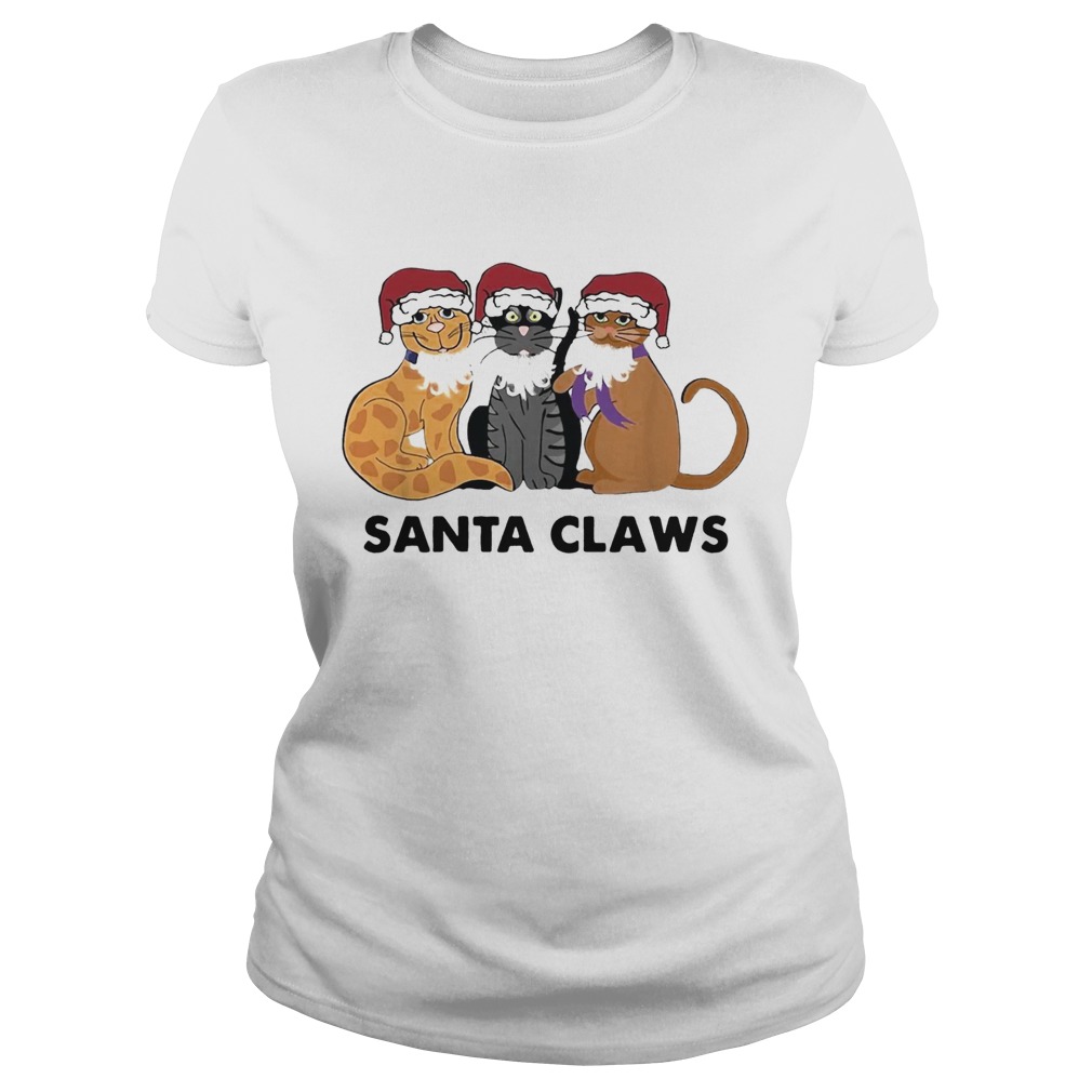 Santa Claws Cats Christmas uglyt Classic Ladies