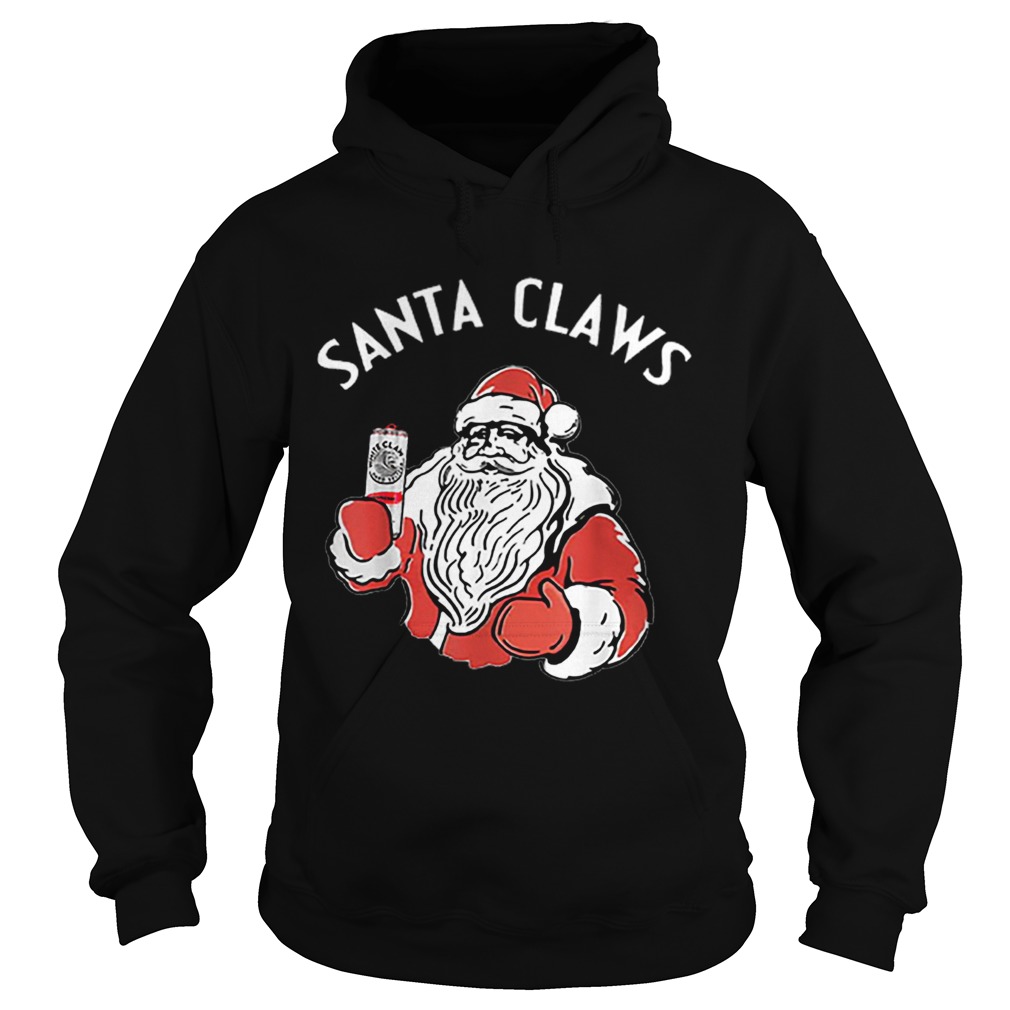 Santa Claws Christmas White Claw Hard Seltzer Hoodie