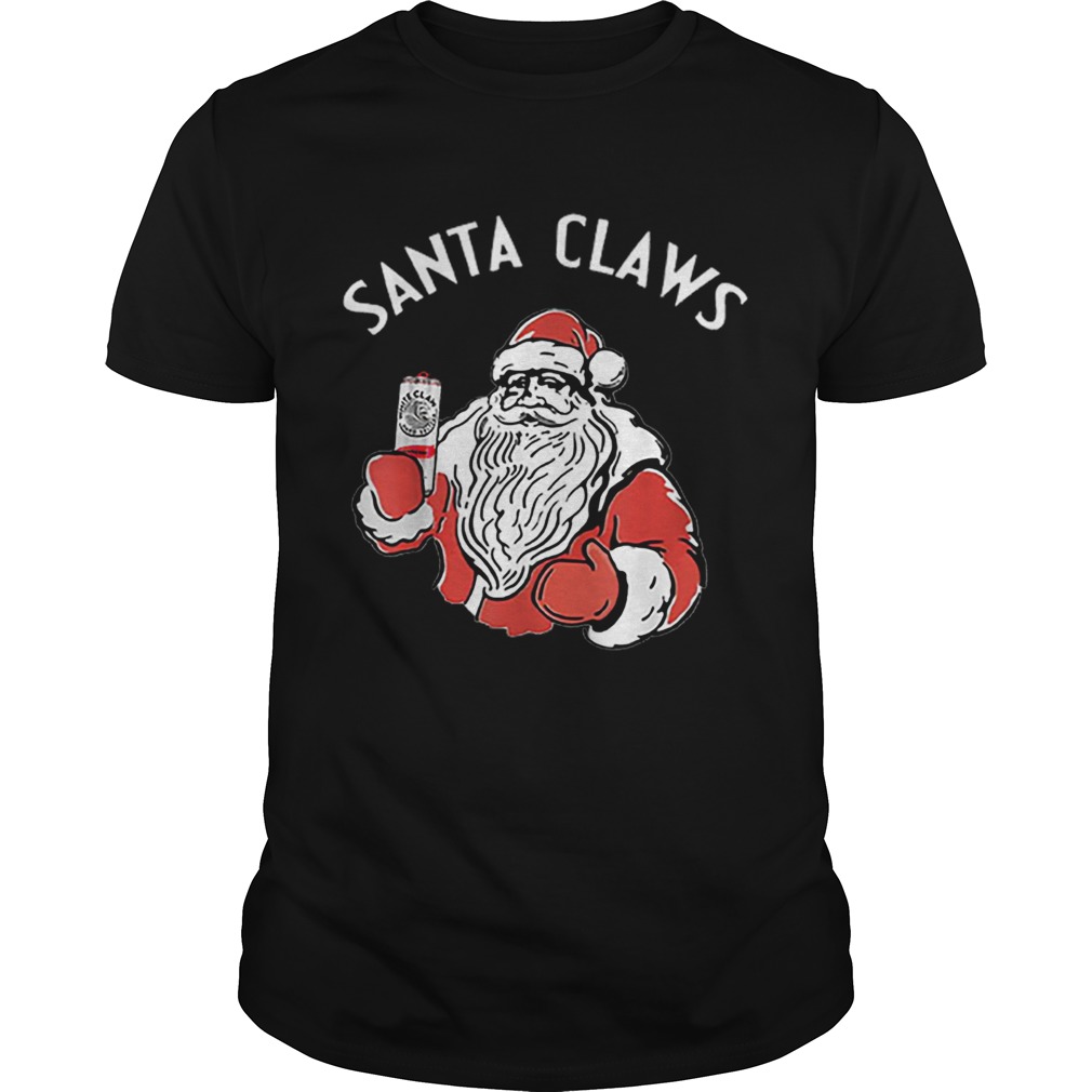 Santa Claws Christmas White Claw Hard Seltzer shirt