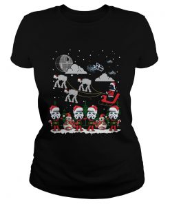 Santa Darth Vader Star Wars Stormtrooper Ugly Christmas  Classic Ladies