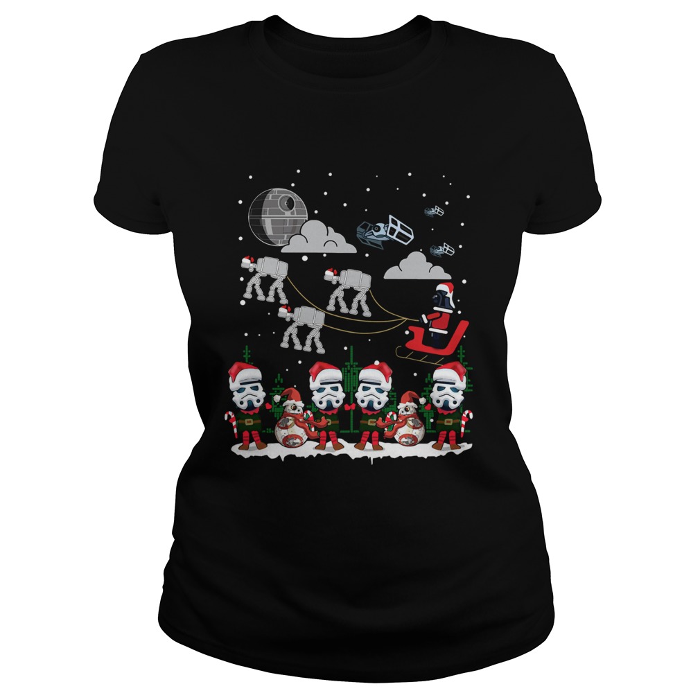 Santa Darth Vader Star Wars Stormtrooper Ugly Christmas Classic Ladies