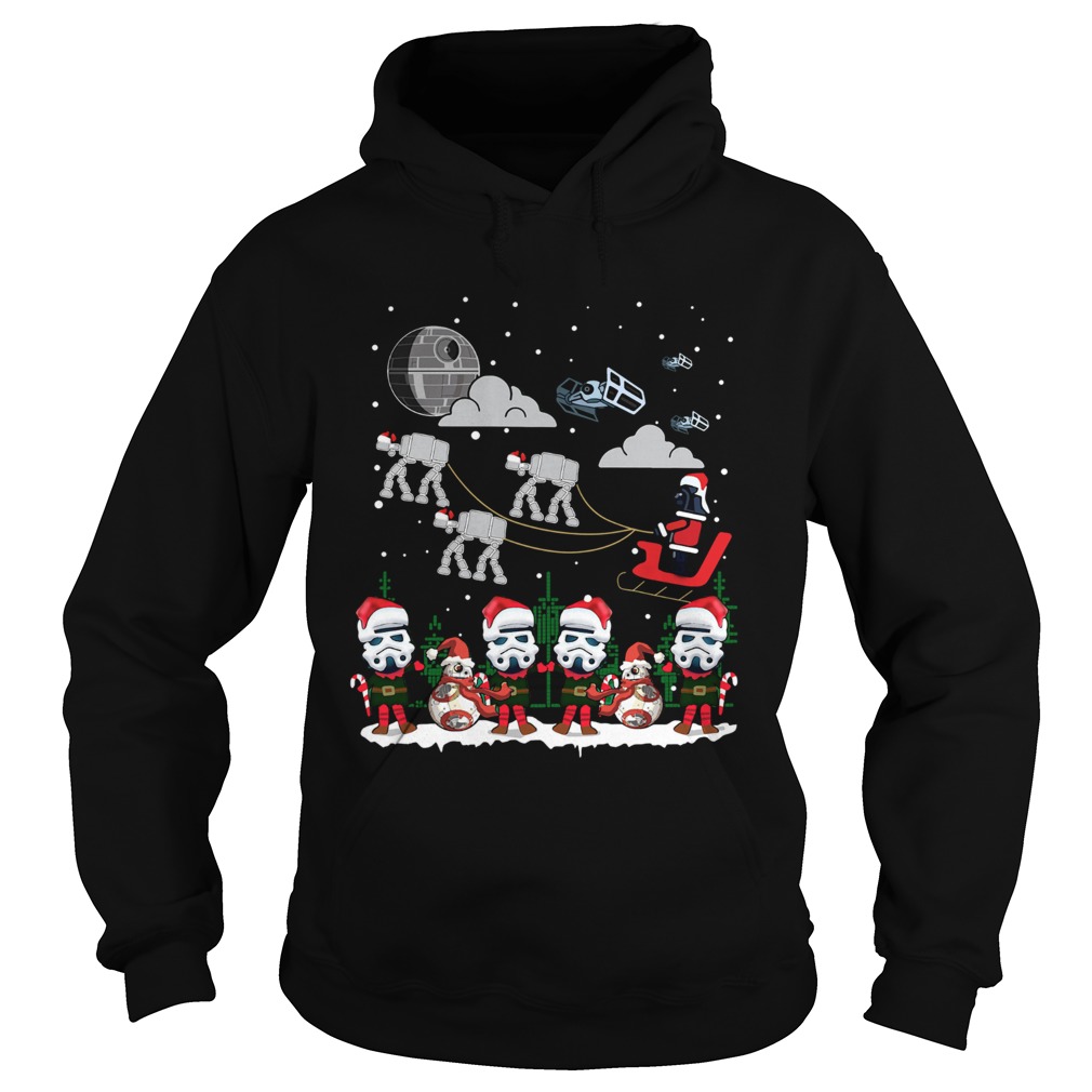 Santa Darth Vader Star Wars Stormtrooper Ugly Christmas Hoodie