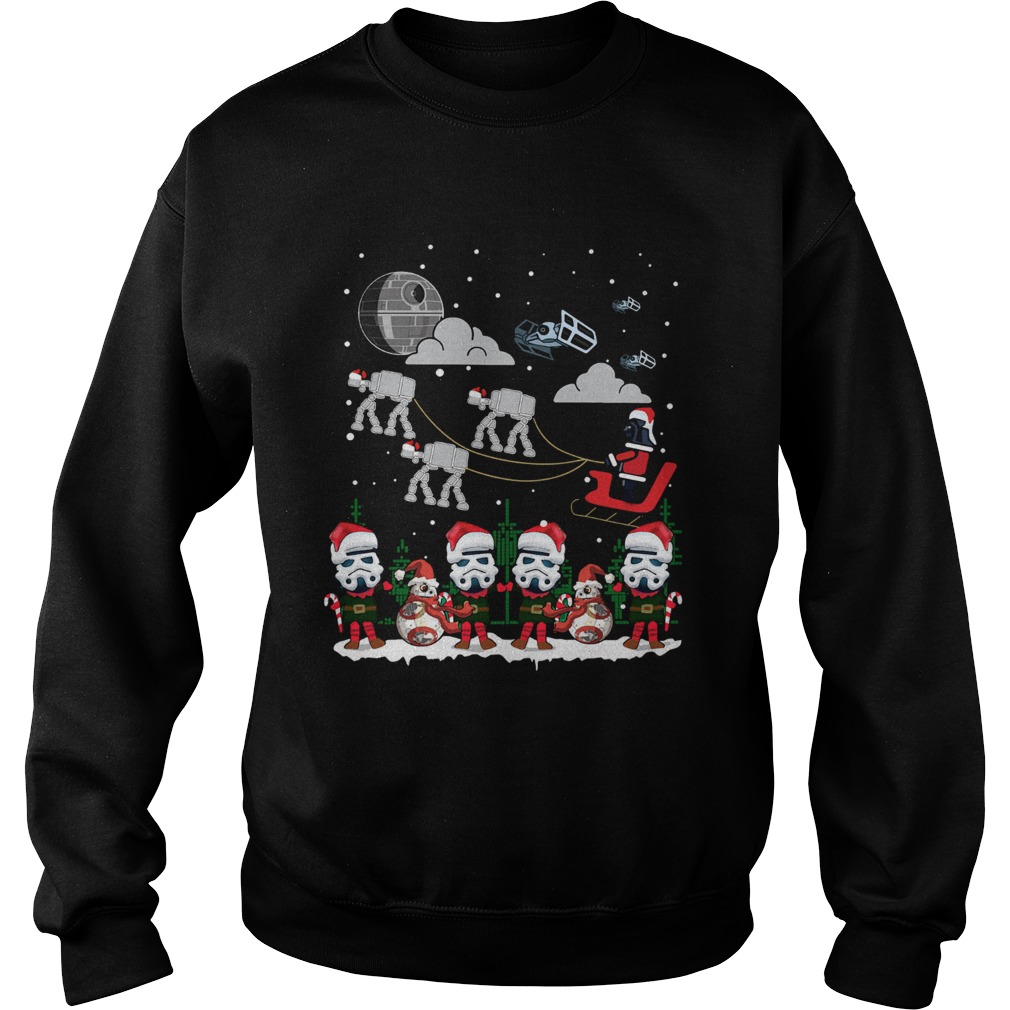 Santa Darth Vader Star Wars Stormtrooper Ugly Christmas Sweatshirt