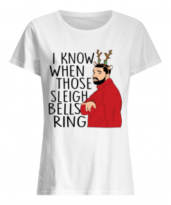 Santa Fake I know when those sleigh bells rings christmas  Classic Women's T-shirt