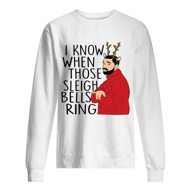 Santa Fake I know when those sleigh bells rings christmas Unisex Sweatshirt