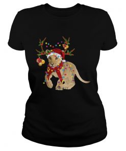 Santa Lion Reindeer Light Christmas  Classic Ladies