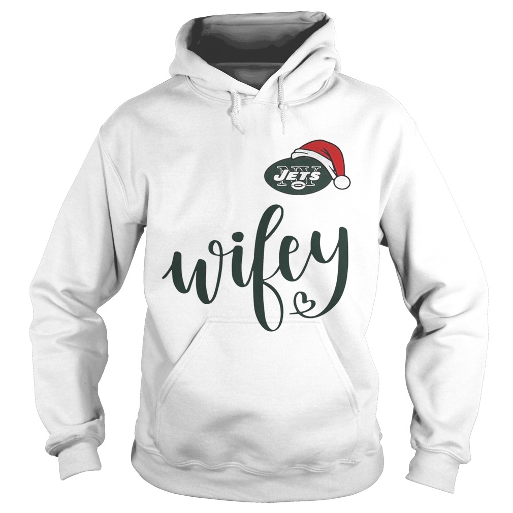 Santa New York Jets wifey Christmas Hoodie