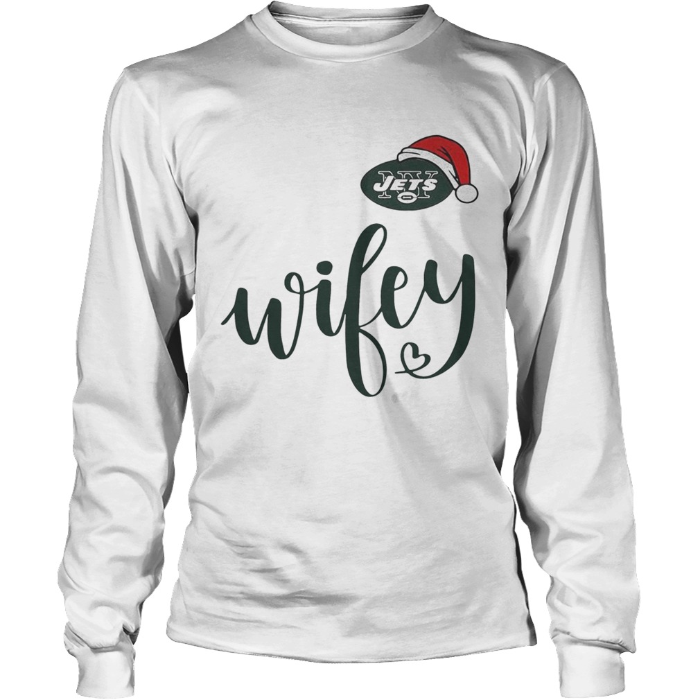 Santa New York Jets wifey Christmas LongSleeve