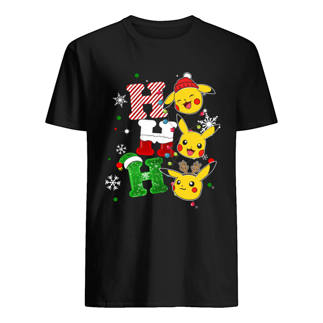 Santa Pikachu ho ho ho christmas shirt