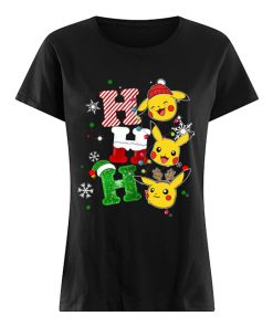 Santa Pikachu ho ho ho christmas  Classic Women's T-shirt