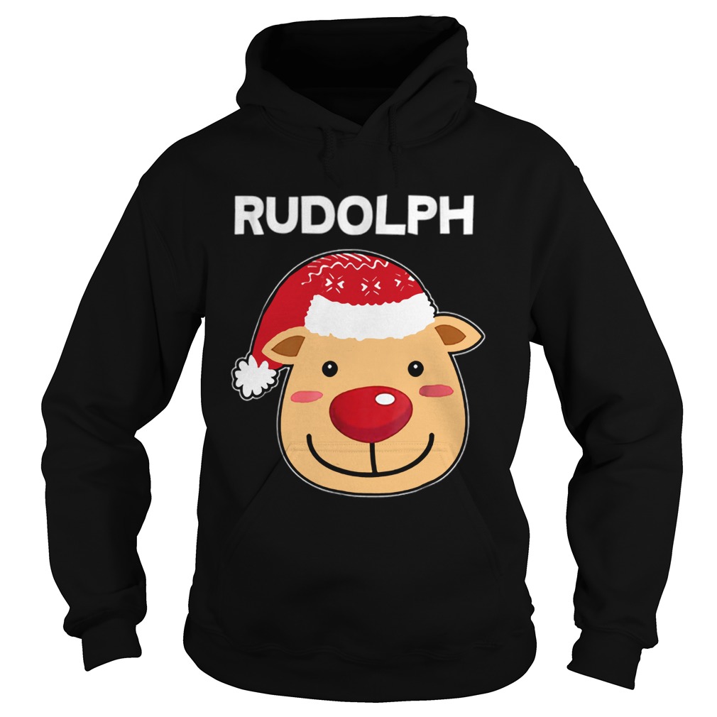 Santa Reindeer Rudolph Matching Christmas PJs Hoodie