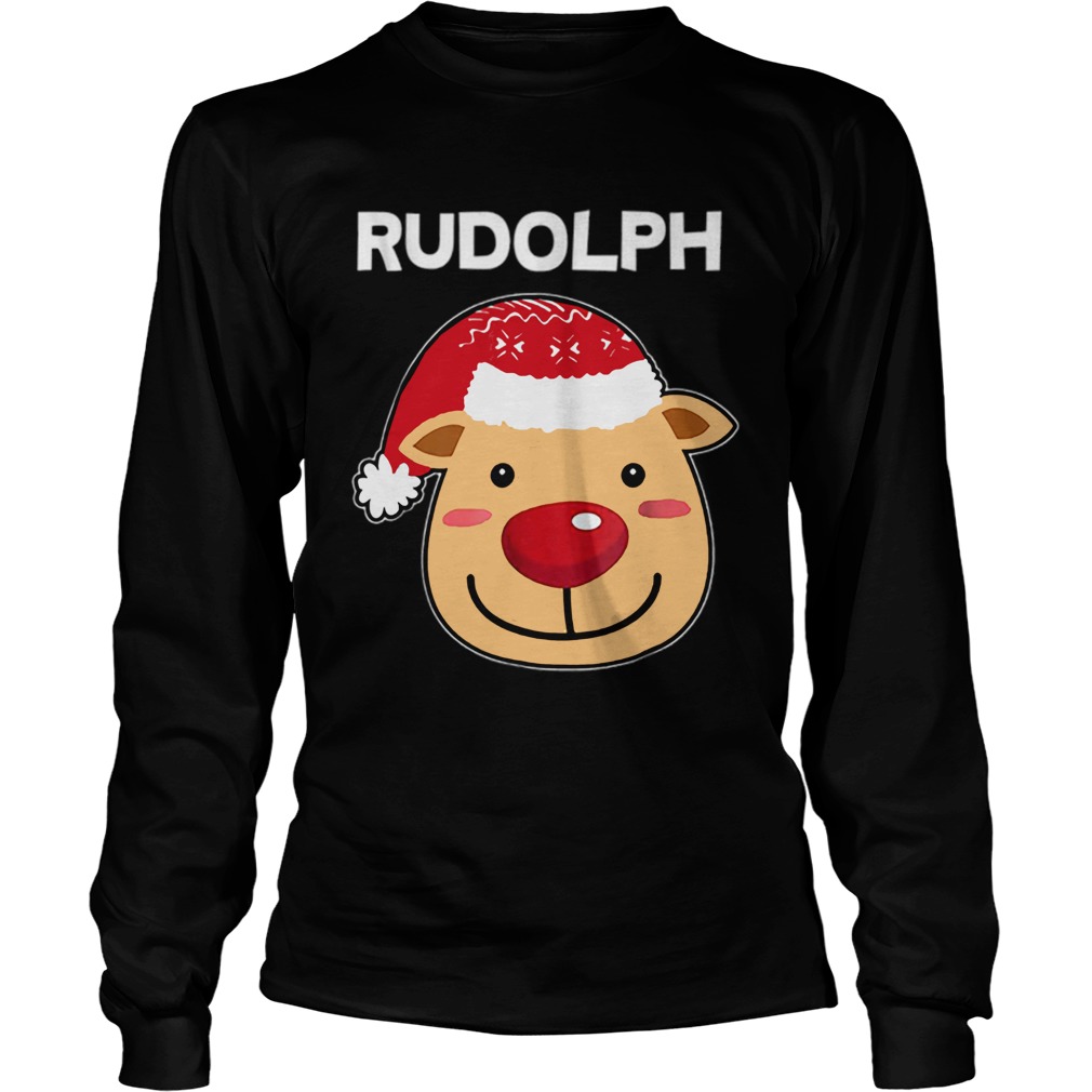 Santa Reindeer Rudolph Matching Christmas PJs LongSleeve