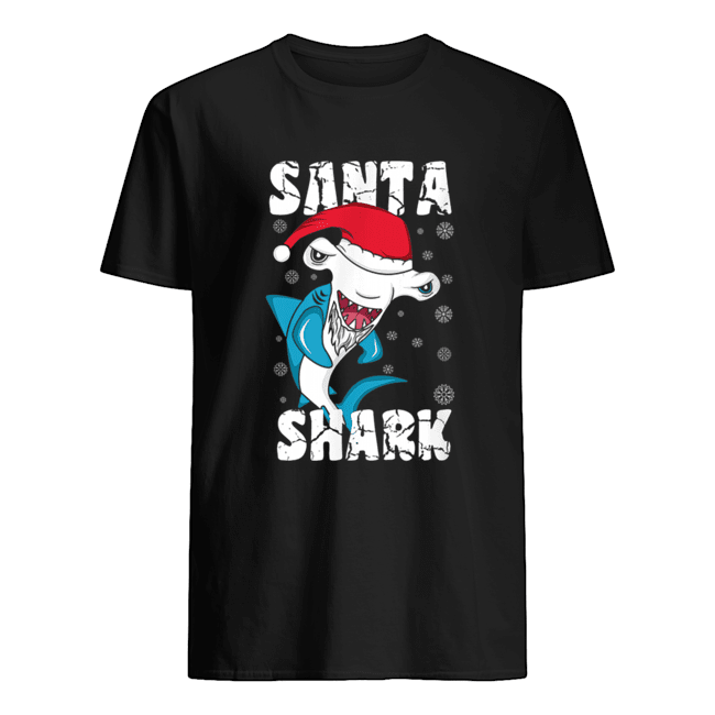 Santa Shark Funny Santa Claus Christmas Hammerhead Shark shirt